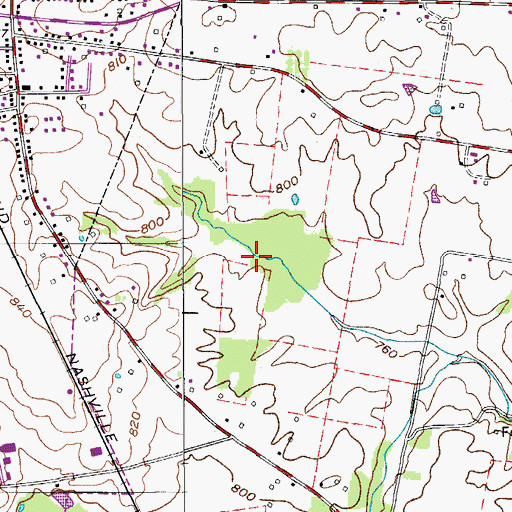 Topographic Map of Portland Division (historical), TN