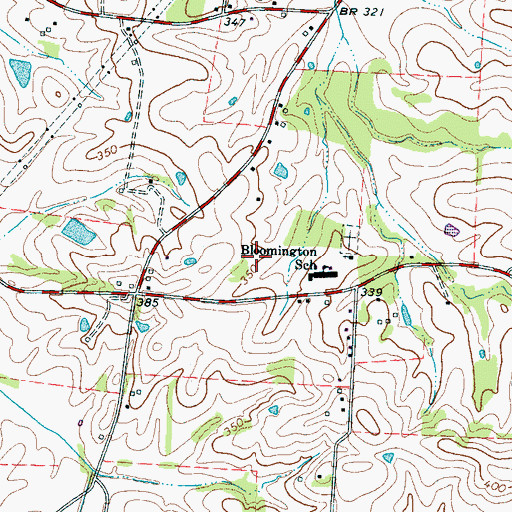 Topographic Map of Brighton Division (historical), TN