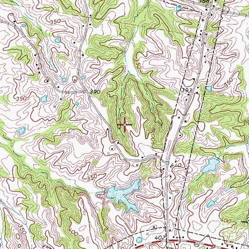 Topographic Map of Garland Division (historical), TN