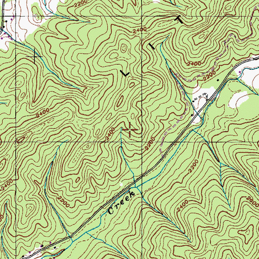 Topographic Map of Unicoi Division (historical), TN