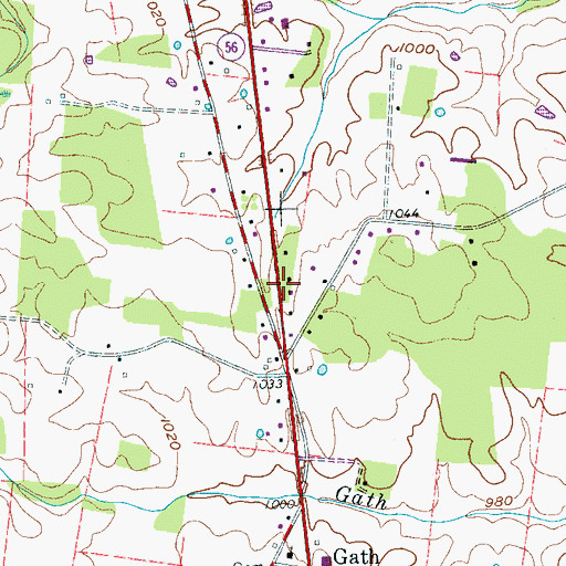 Topographic Map of Dibrell Division (historical), TN