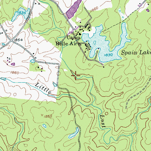 Topographic Map of Bon De Croft Division (historical), TN