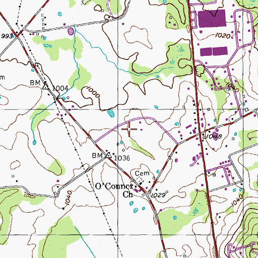 Topographic Map of Macedonia Division (historical), TN