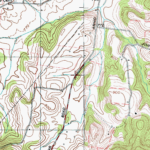 Topographic Map of Bethesda Division (historical), TN