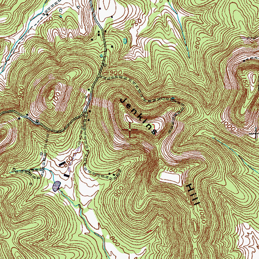 Topographic Map of Nolensville Division (historical), TN