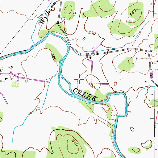 Topographic Map of Northeast Wilson Division (historical), TN
