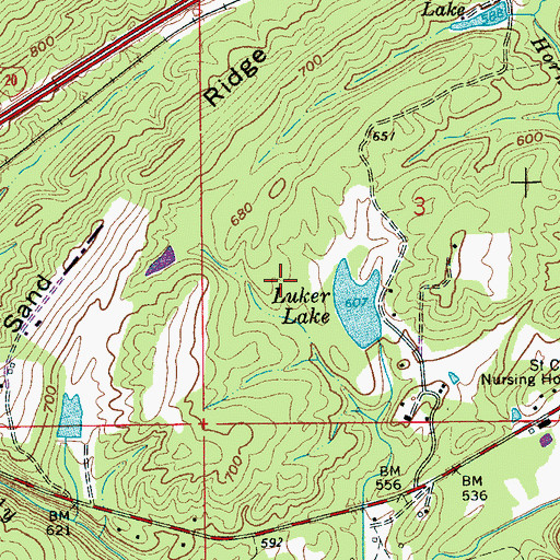 Topographic Map of NEW-AM (Moody), AL