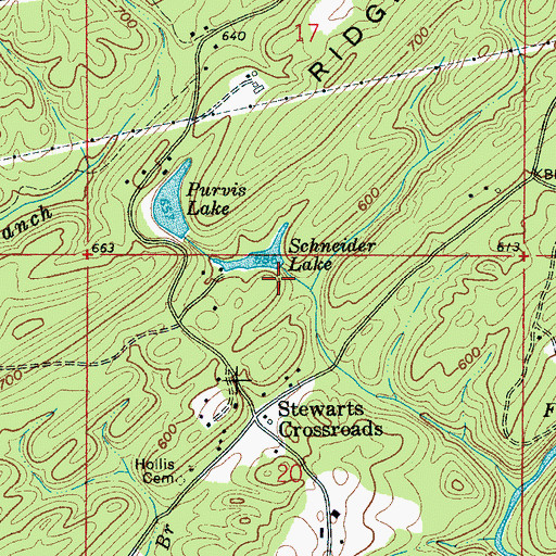 Topographic Map of Schneider Dam, AL
