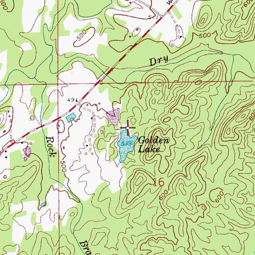 Topographic Map of W L Golden Dam, AL