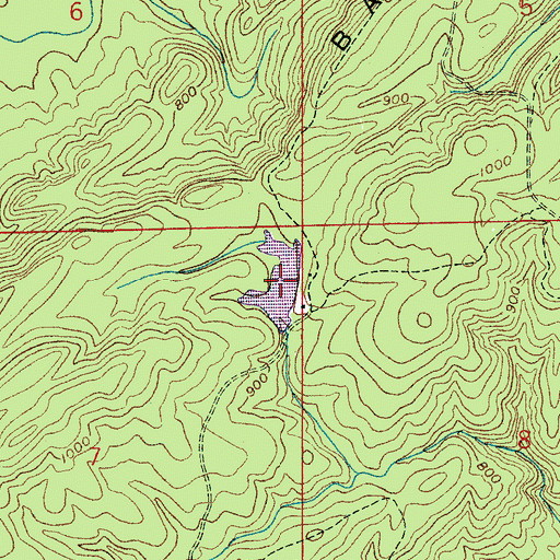 Topographic Map of Watkins Lake, AL