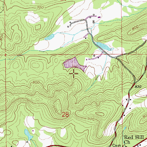 Topographic Map of Harbert Dam, AL