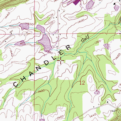 Topographic Map of Vance Payne Lake, AL