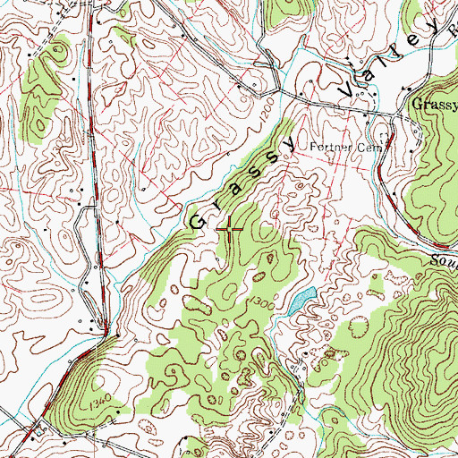 Topographic Map of Britton Prospect, TN