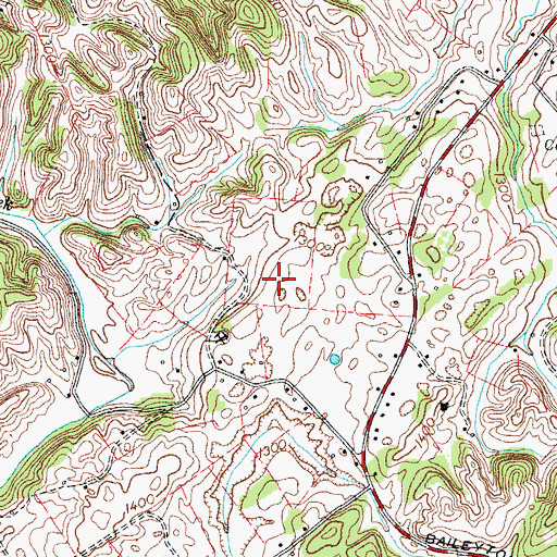 Topographic Map of Harmon Mine, TN