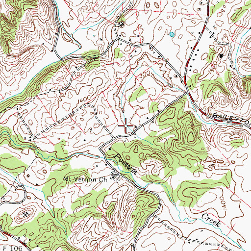 Topographic Map of Harmon Prospect, TN