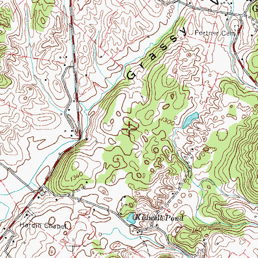 Topographic Map of King Prospect, TN