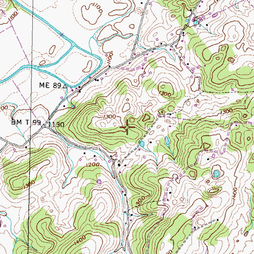 Topographic Map of Tipton Prospect, TN