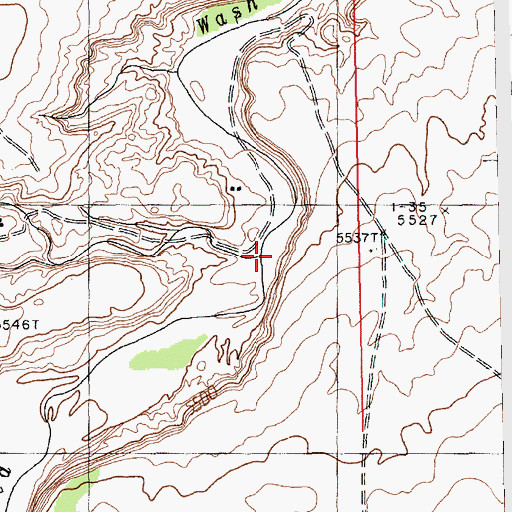 Topographic Map of Blackrock Wash, AZ