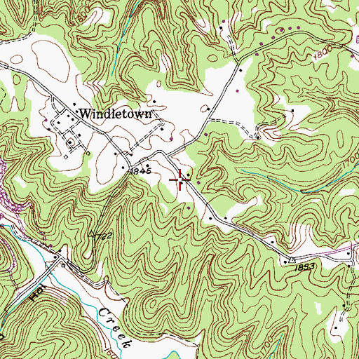 Topographic Map of Wilder Post Office, TN
