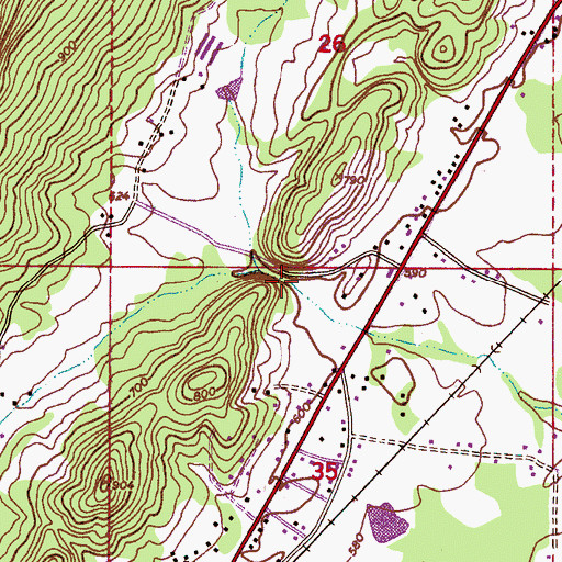 Topographic Map of Crews Mill (historical), AL