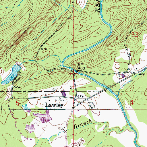 Topographic Map of Dykes Mill (historical), AL