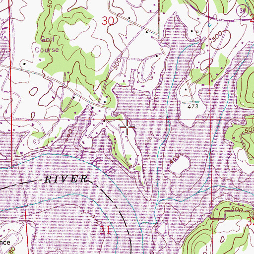 Topographic Map of Harmon, AL