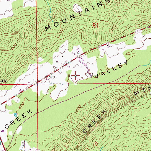 Topographic Map of Littlefatche (historical), AL