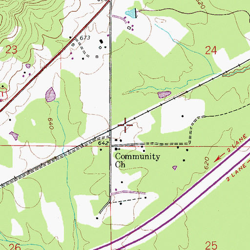 Topographic Map of McClendon (historical), AL