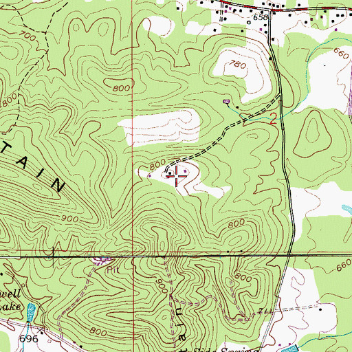 Topographic Map of Mardis Cemetery, AL
