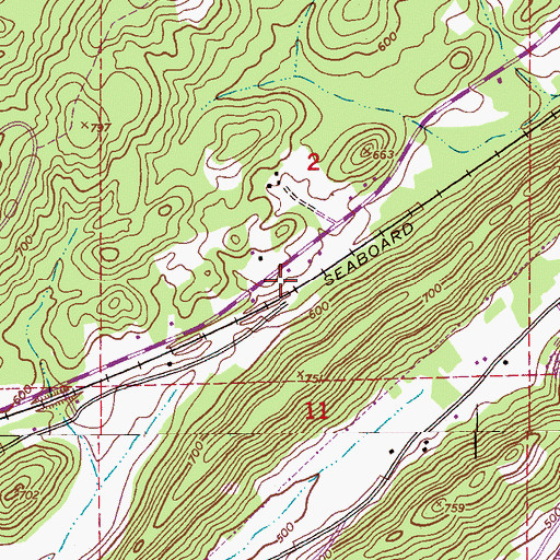 Topographic Map of Poe (historical), AL