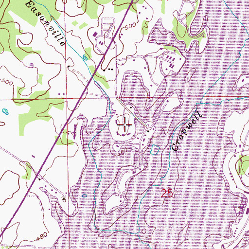 Topographic Map of Rock Inn Estates, AL