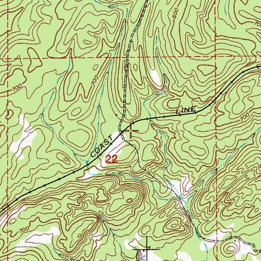 Topographic Map of Shelor (historical), AL