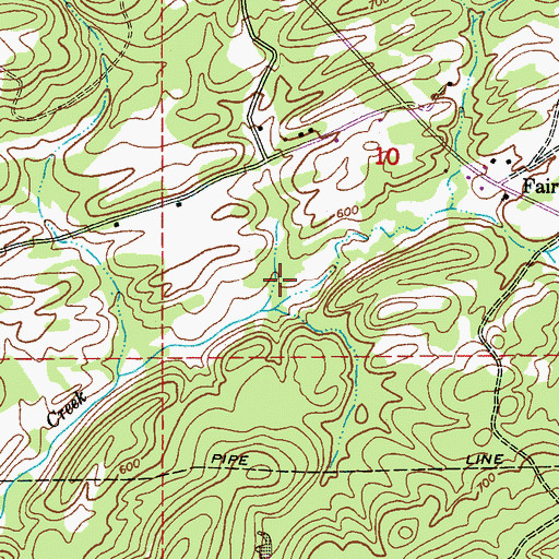 Topographic Map of Starvation Valley, AL