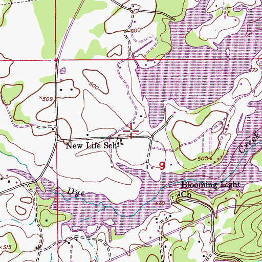 Topographic Map of Walker Subdivision, AL
