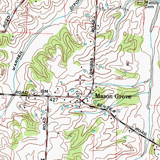 Topographic Map of District 2 (historical), TN