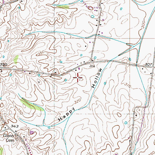 Topographic Map of District 13 (historical), TN