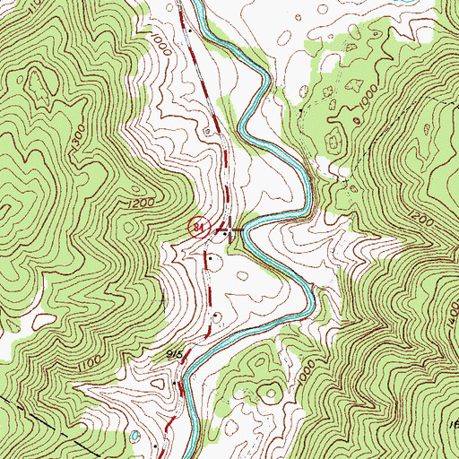 Topographic Map of Dug Hill, TN