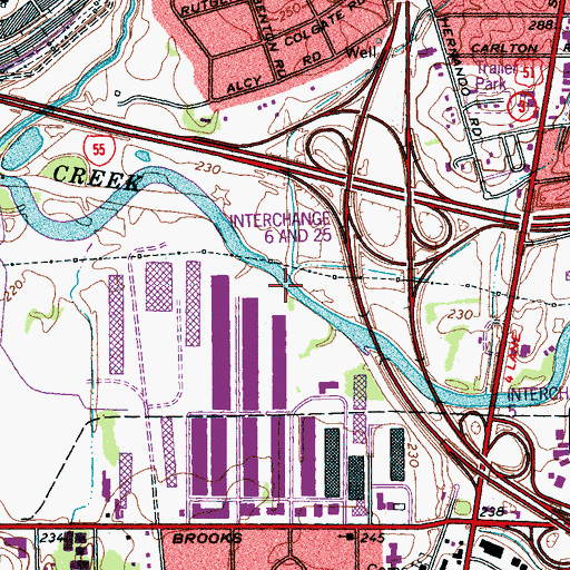 Topographic Map of Tarent Branch, TN
