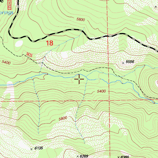 Topographic Map of Scotts John Creek, CA