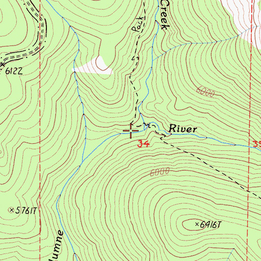 Topographic Map of Long Gulch, CA