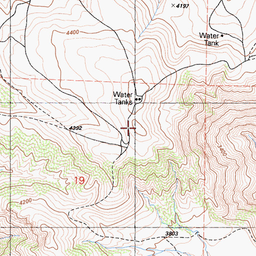 Topographic Map of Pleito Hills, CA