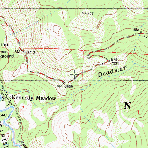 Topographic Map of East Flange Scenic Viewpoint, CA