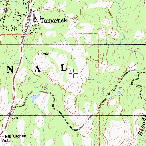 Topographic Map of Onion Valley, CA
