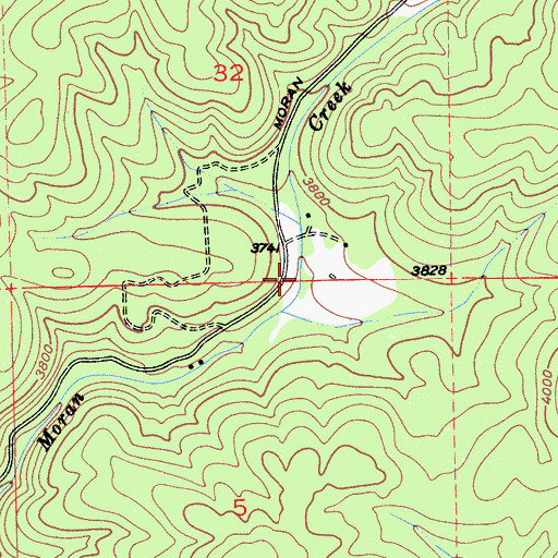 Topographic Map of Pinebrook Reservoir, CA