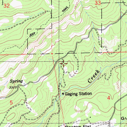 Topographic Map of McClain, CA