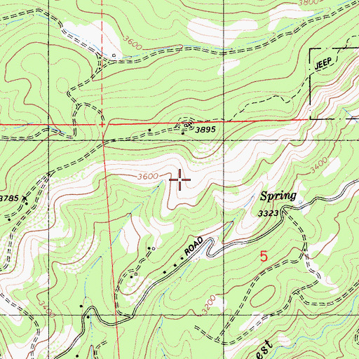 Topographic Map of Kran, CA