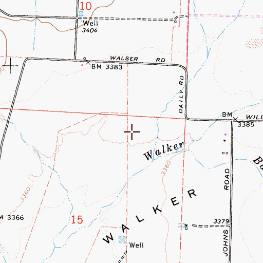 Topographic Map of Tungsten Chief Mill, CA