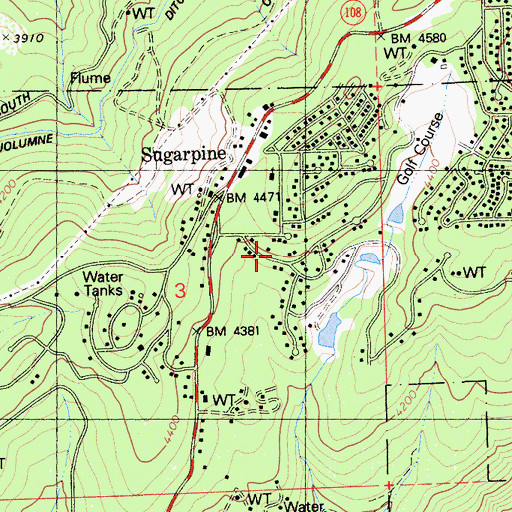 Topographic Map of SSFD Fire Station, CA