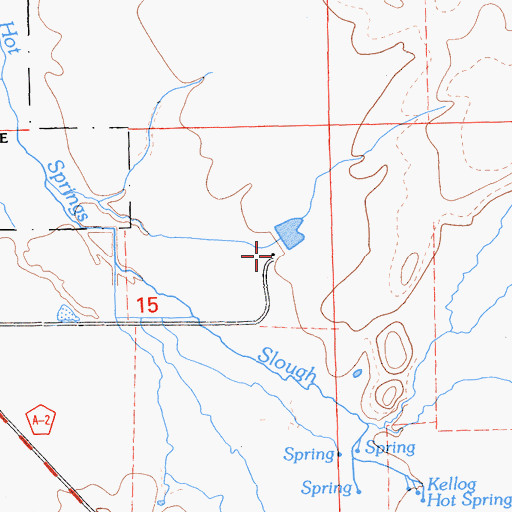 Topographic Map of Leonard, CA