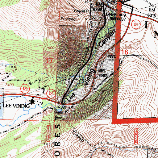 Topographic Map of Beartrack Creek, CA